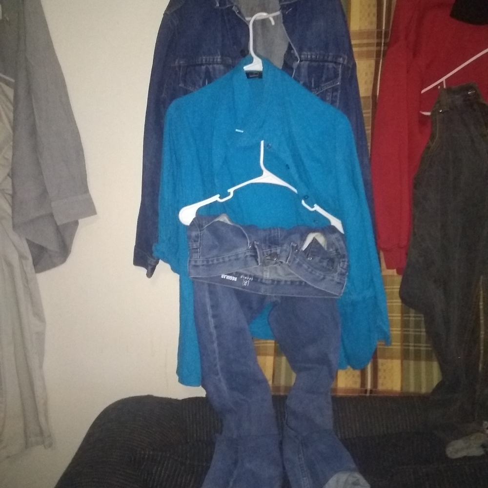 Jacket, shirt and pants